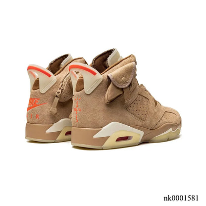 Travis Scott X Aj 6 British Khaki Shoes Men'S Sneakers – Nk0001581