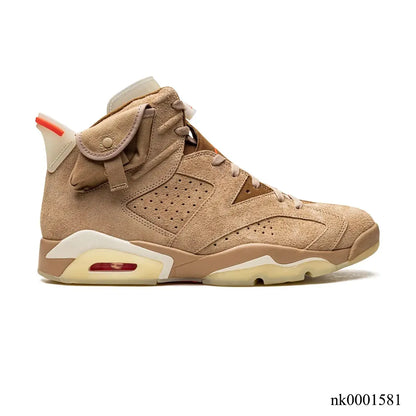 Travis Scott X Aj 6 British Khaki Shoes Men'S Sneakers – Nk0001581