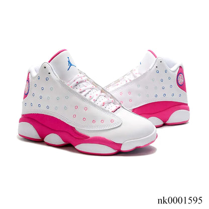 AJ 13 White Pink Blue Shoes Women's Sneakers – Nk0001595