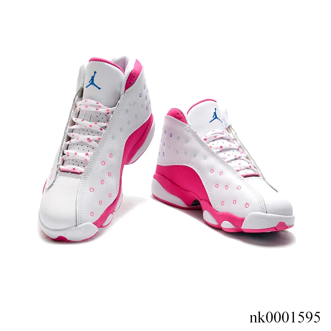 AJ 13 White Pink Blue Shoes Women's Sneakers – Nk0001595