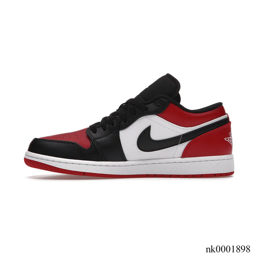 AJ 1 Low Bred Toe Shoes Women's Sneakers – Nk0001898