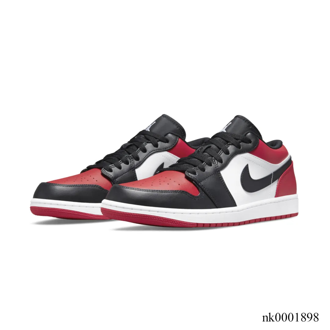 AJ 1 Low Bred Toe Shoes Women's Sneakers – Nk0001898
