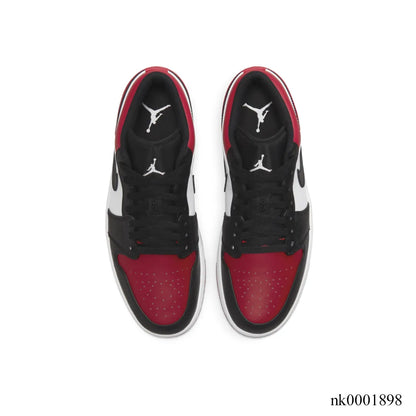 AJ 1 Low Bred Toe Shoes Women's Sneakers – Nk0001898