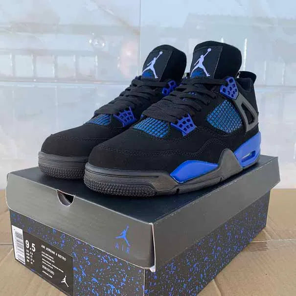 AJ 4 Retro Game Royal Shoes Women's Sneakers – Nk0002236