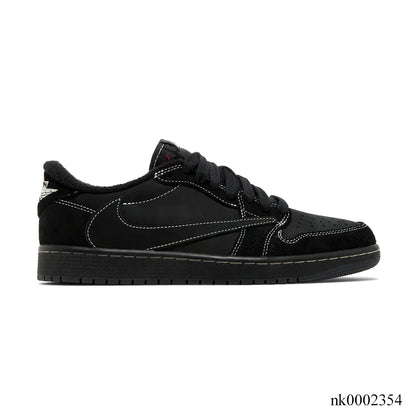 Travis Scott x AJ 1 Low Black Phantom Shoes Women's Sneakers – Nk0002354