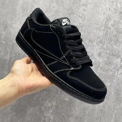 Travis Scott X Aj 1 Low Black Phantom Shoes Men'S Sneakers – Nk0002354