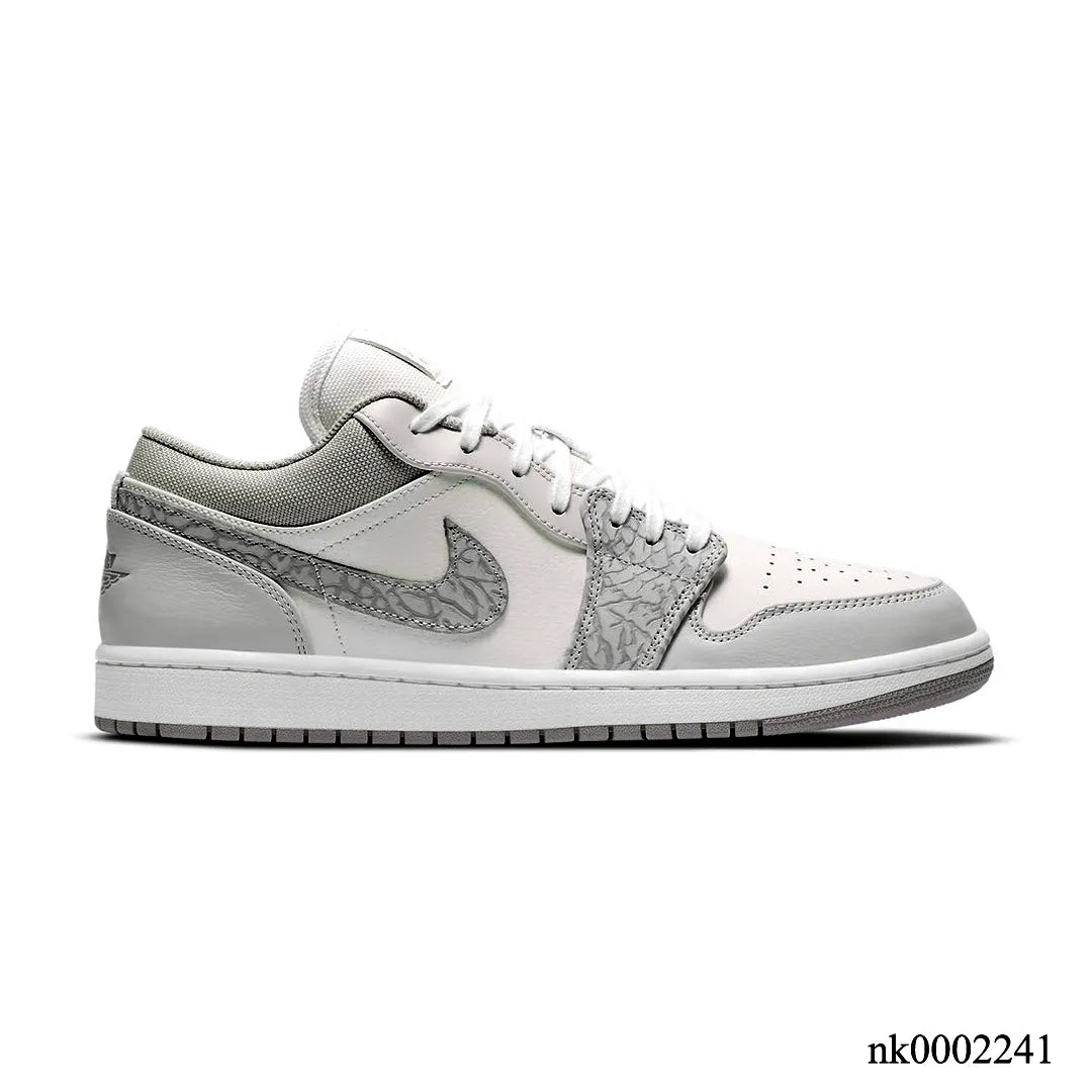 AJ 1 Low PRM Grey Elephant Print Shoes Women's Sneakers – Nk0002441