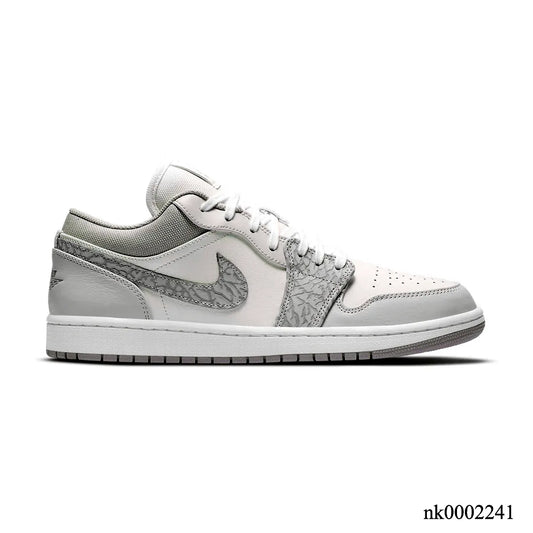 AJ 1 Low PRM Grey Elephant Print Shoes Women's Sneakers – Nk0002441