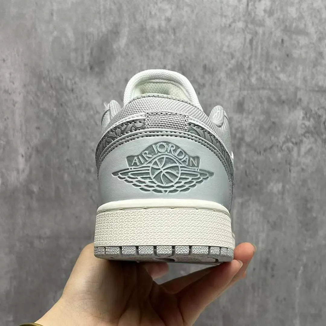 AJ 1 Low PRM Grey Elephant Print Shoes Women's Sneakers – Nk0002441