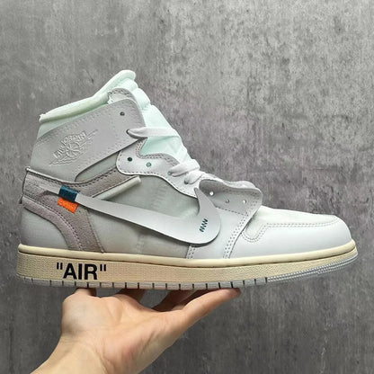 Ow X Aj 1 High White Shoes Men'S Sneakers – Nk0002621