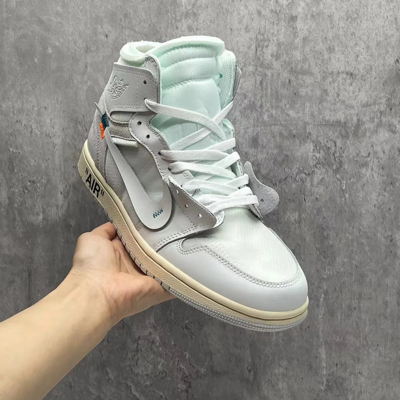 Ow X Aj 1 High White Shoes Men'S Sneakers – Nk0002621