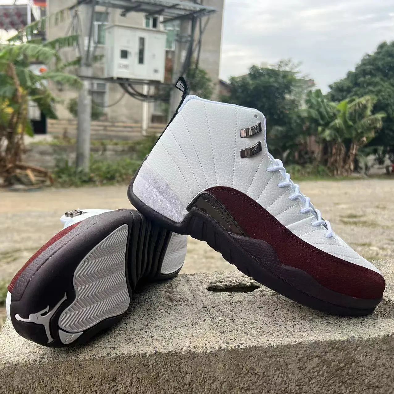 A Ma Maniére X Aj 12 Sp White Shoes Men'S Sneakers – Nk0002699