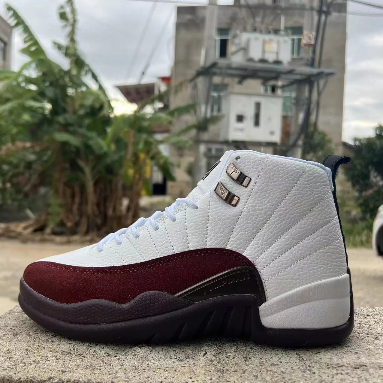 A Ma Maniére X Aj 12 Sp White Shoes Men'S Sneakers – Nk0002699