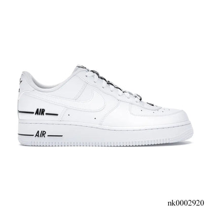 Af 1 Low Double Air Low White Black Shoes Men'S Sneakers – Nk0002920