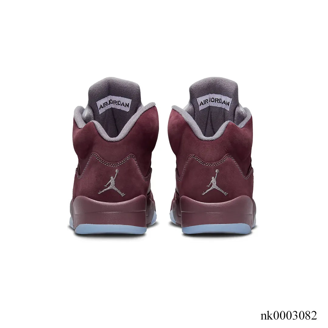 AJ 5 Burgundy Shoes Women's Sneakers – Nk0003082