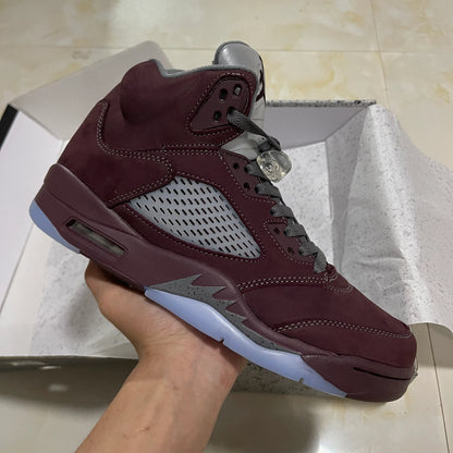 AJ 5 Burgundy Shoes Women's Sneakers – Nk0003082