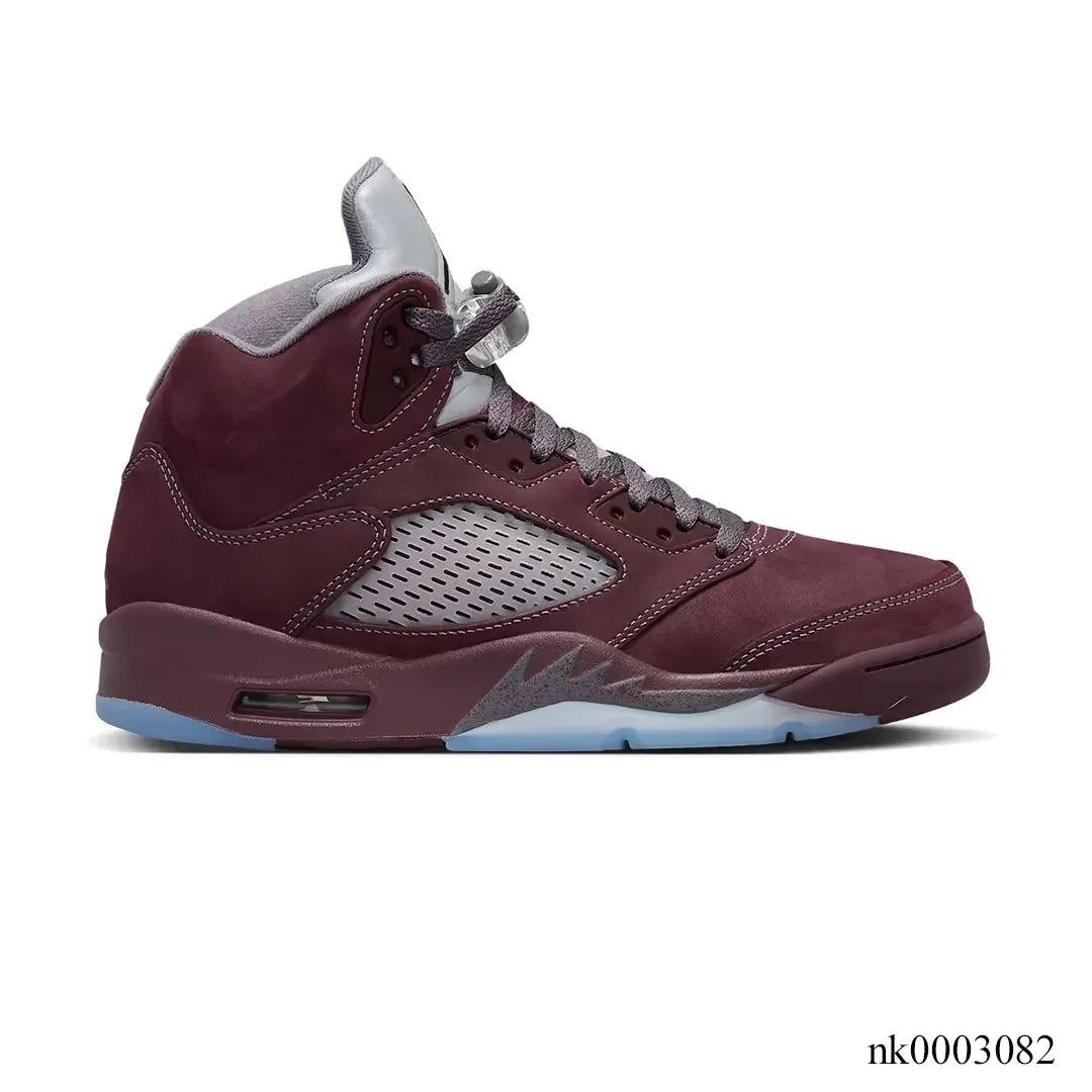 AJ 5 Burgundy Shoes Women's Sneakers – Nk0003082