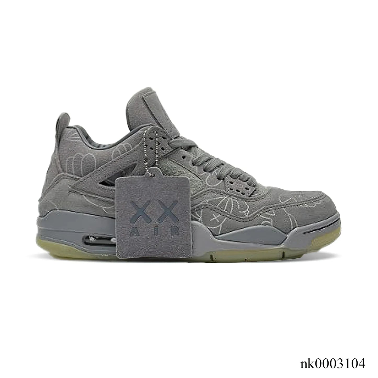 KAWS x AJ 4 Cool Grey Shoes Women's Sneakers – Nk0003104