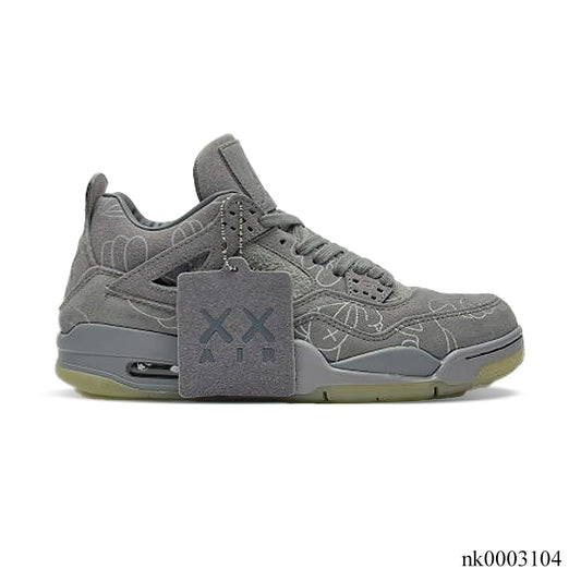 KAWS x AJ 4 Cool Grey Shoes Women's Sneakers – Nk0003104