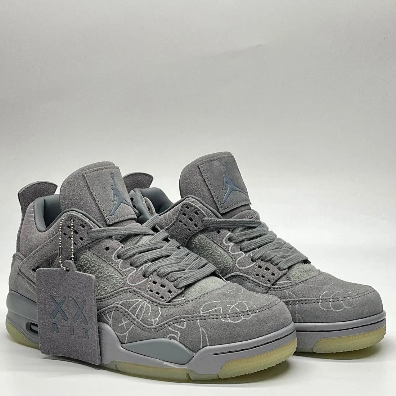 KAWS x AJ 4 Cool Grey Shoes Women's Sneakers – Nk0003104