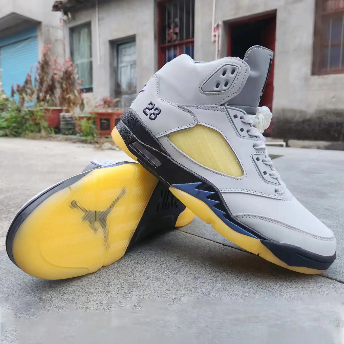 Aj 5 X A Ma Maniére “Diffused Blue” Shoes Men'S Sneakers – Nk0003274