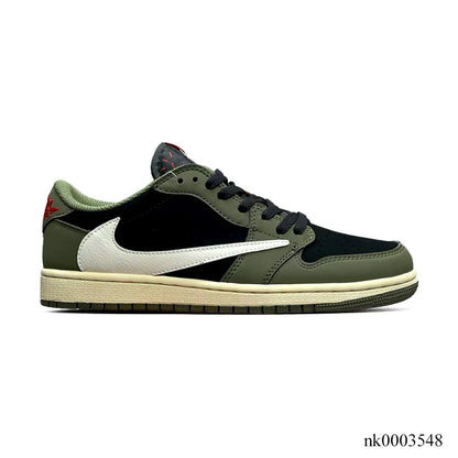 Travis Scott X Aj 1 Low Og Black Olive Shoes Men'S Sneakers – Nk0003548
