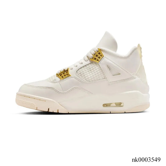 Aj 4 Sail Metallic Gold Shoes Men'S Sneakers – Nk0003549