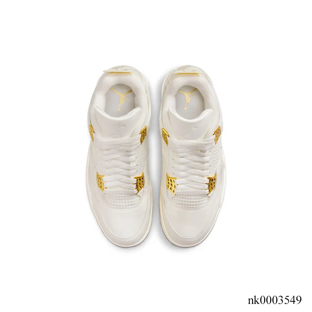 Aj 4 Sail Metallic Gold Shoes Men'S Sneakers – Nk0003549