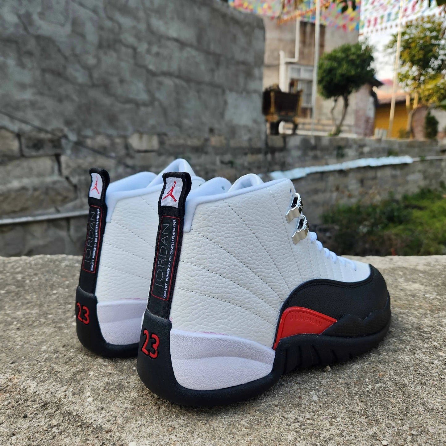 Aj 12 Red Taxi Shoes Men'S Sneakers – Nk0003556