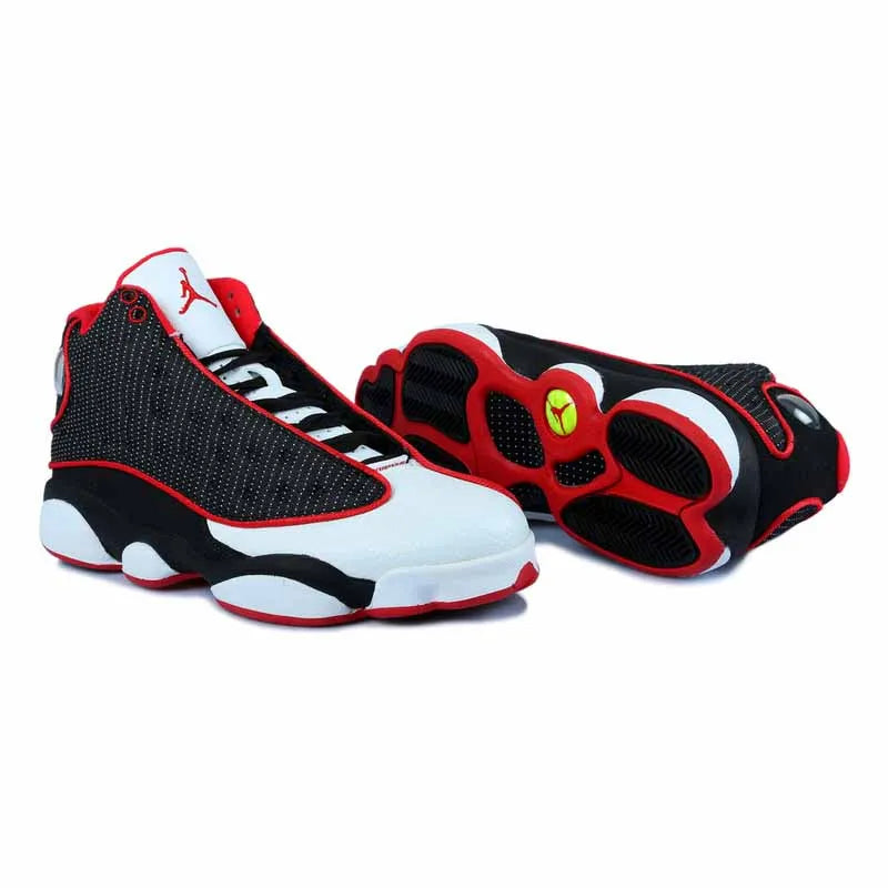 AJ 13 White Black Red Mesh Shoes Women's Sneakers – Nk0003595