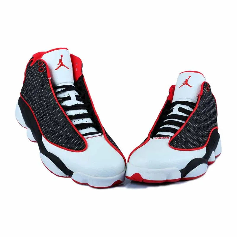 AJ 13 White Black Red Mesh Shoes Women's Sneakers – Nk0003595