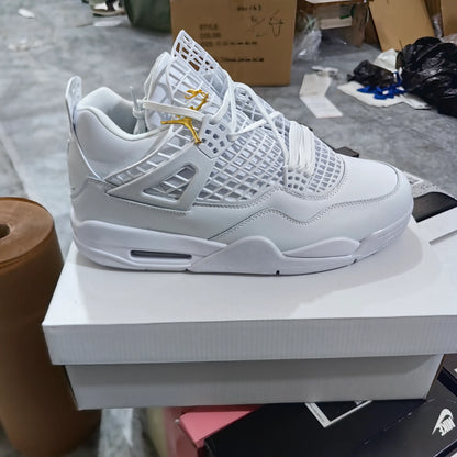 [Premium] AJ 4 NET White Shoes Women's Sneakers – Nk0003908