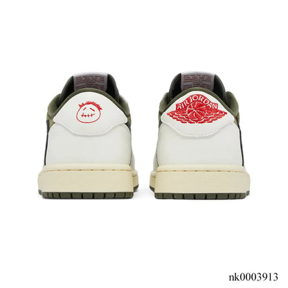 Travis Scott X Aj 1 Low Medium Olive Shoes Men'S Sneakers – Nk0003913