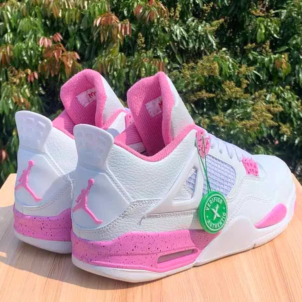 AJ 4 White Pink Oreo Shoes Women's Sneakers – Nk0003985