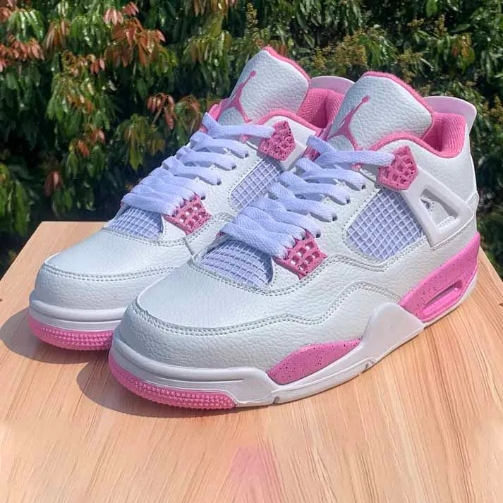 Aj 4 White Pink Oreo Shoes Men'S Sneakers – Nk0003985