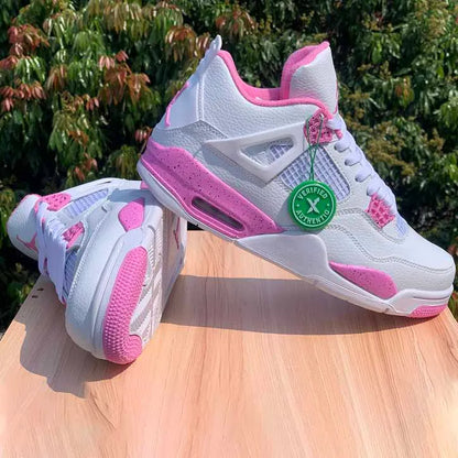 AJ 4 White Pink Oreo Shoes Women's Sneakers – Nk0003985