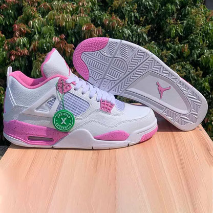 AJ 4 White Pink Oreo Shoes Women's Sneakers – Nk0003985