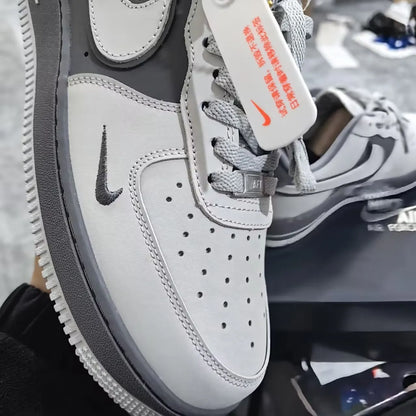 AF 1 Double White Grey Shadow Shoes Women's Sneakers – Nk0004064