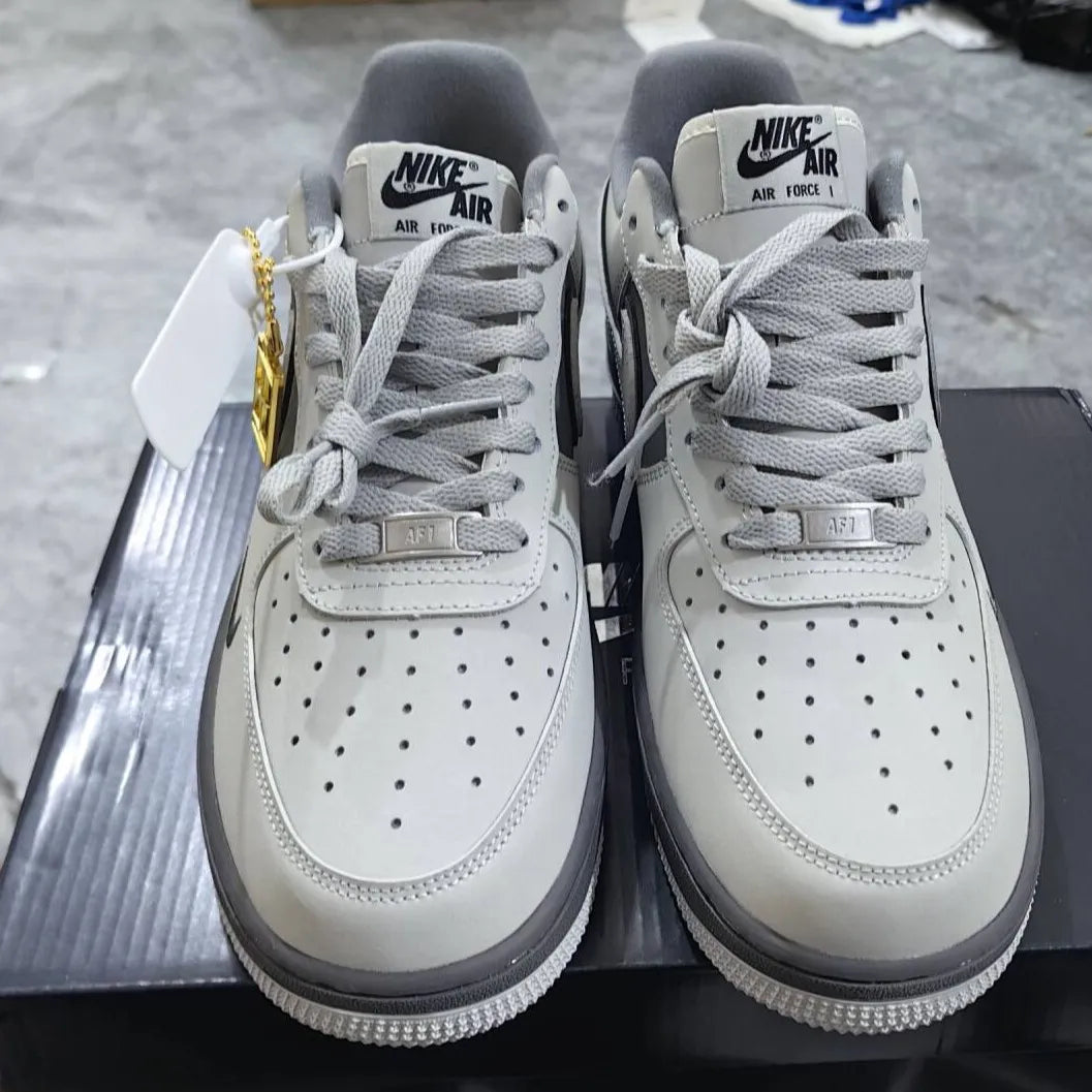 AF 1 Double White Grey Shadow Shoes Women's Sneakers – Nk0004064