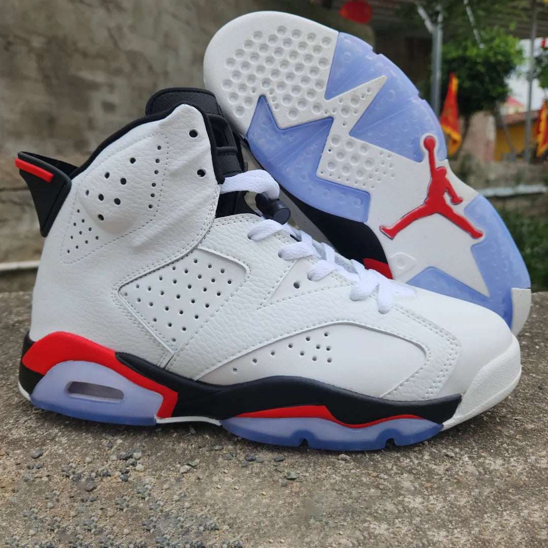 Aj 6 White/Fire Red 2025 Shoes Men'S Sneakers – Nk0004065