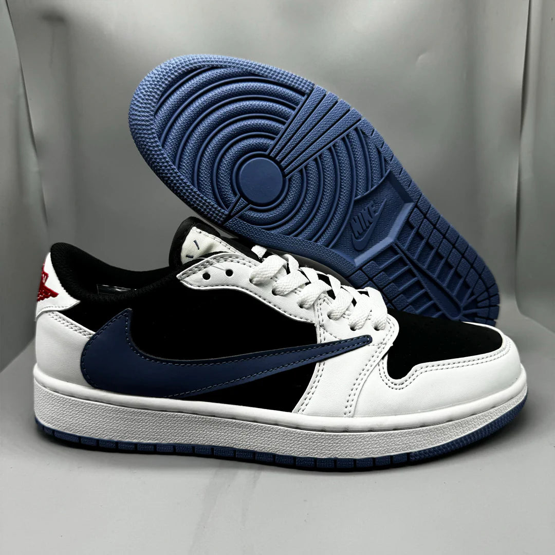 Travis Scott x AJ 1 Low Light Navy Shoes Women's Sneakers – Nk0004091