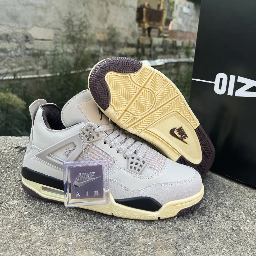 A Ma Maniere x AJ 4 Fossil Stone Shoes Women's Sneakers – Nk0004123