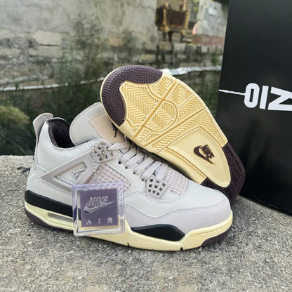 A Ma Maniere x AJ 4 Fossil Stone Shoes Women's Sneakers – Nk0004123