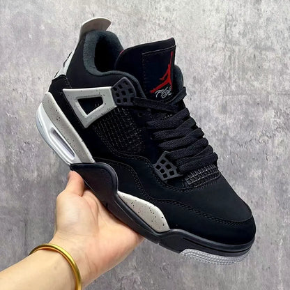 Aj 4 Black Cement Shoes Men'S Sneakers – Nk0004141