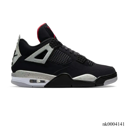 AJ 4 Black Cement Shoes Women's Sneakers – Nk0004141