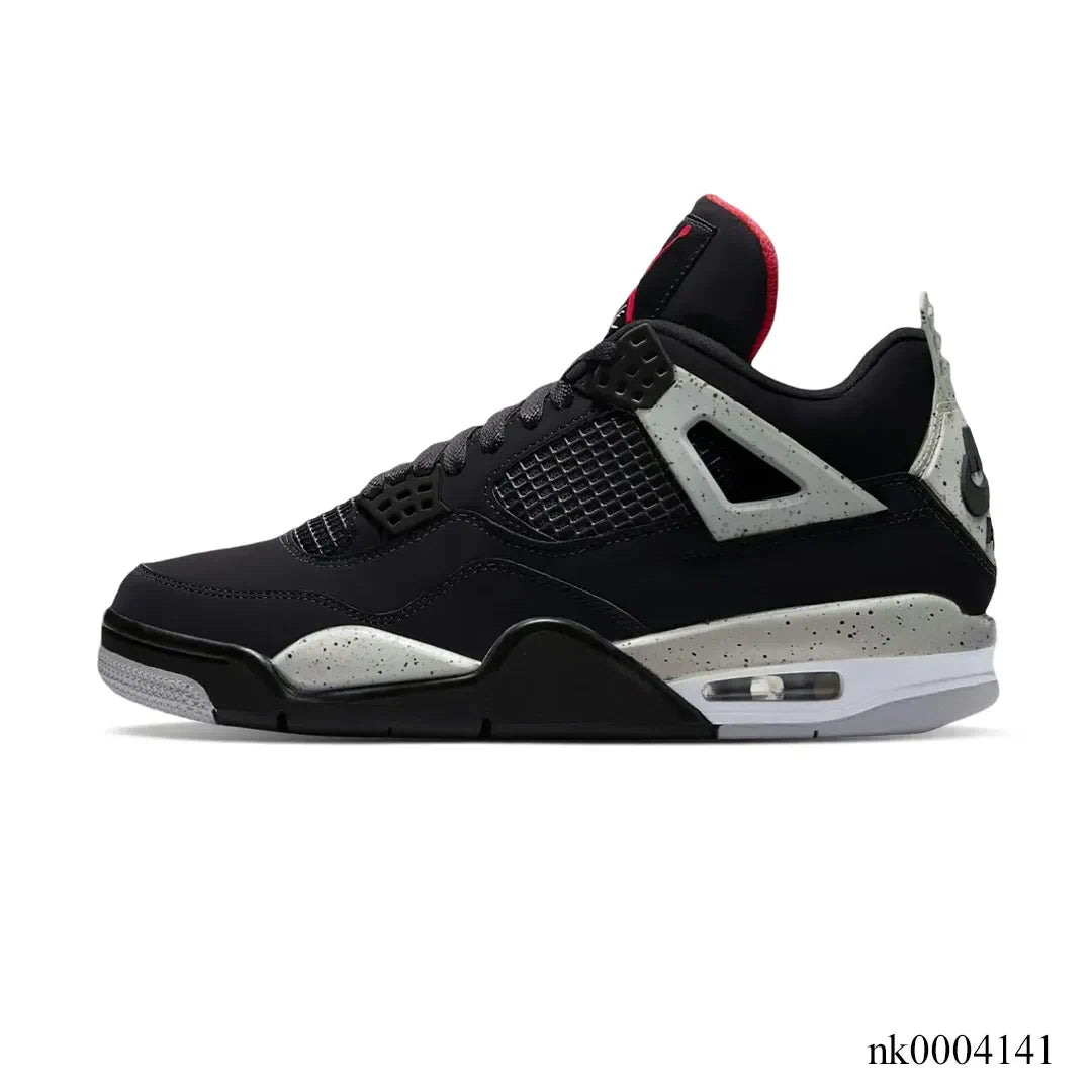 Aj 4 Black Cement Shoes Men'S Sneakers – Nk0004141