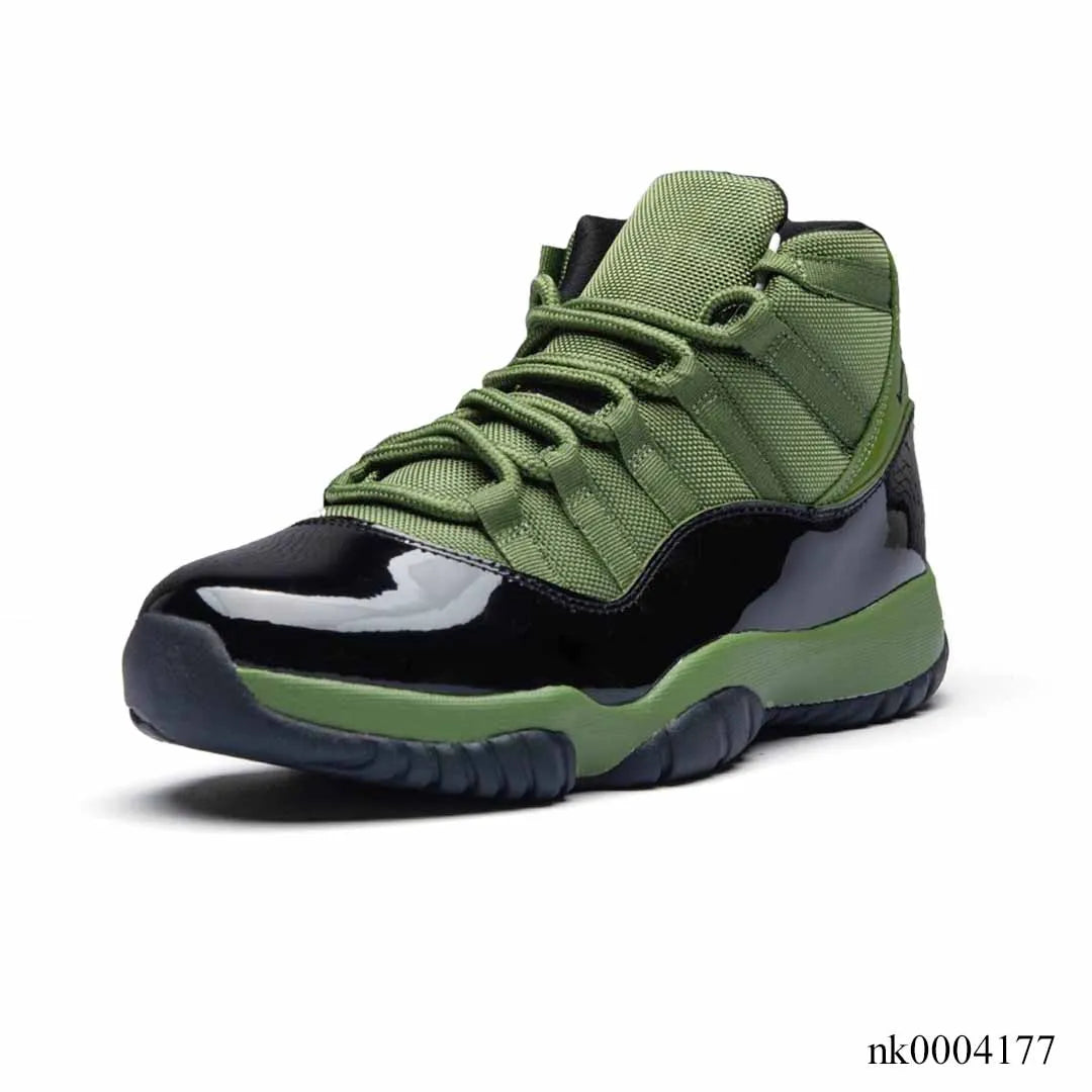Aj 11 Retro Olive And Black Shoes Men'S Sneakers – Nk0004177