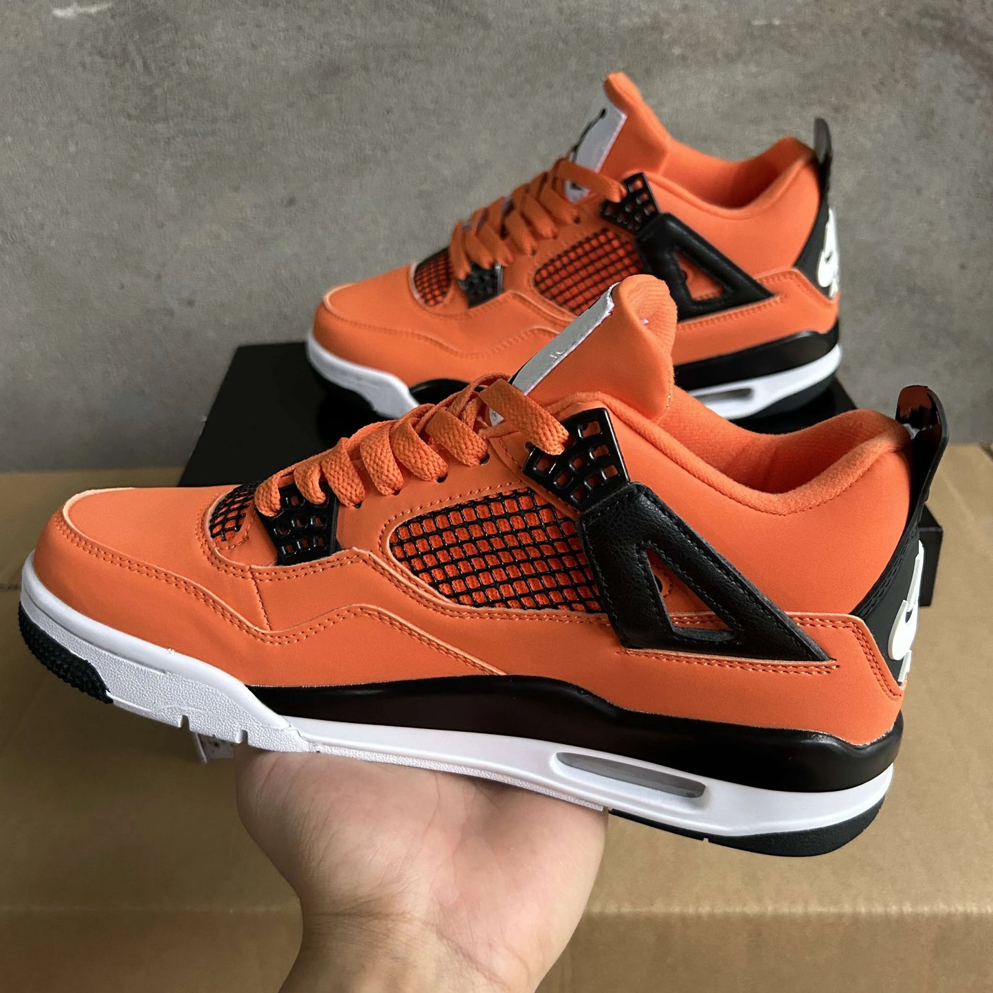 Aj 4 Total Orange Shoes Men'S Sneakers – Nk0004180