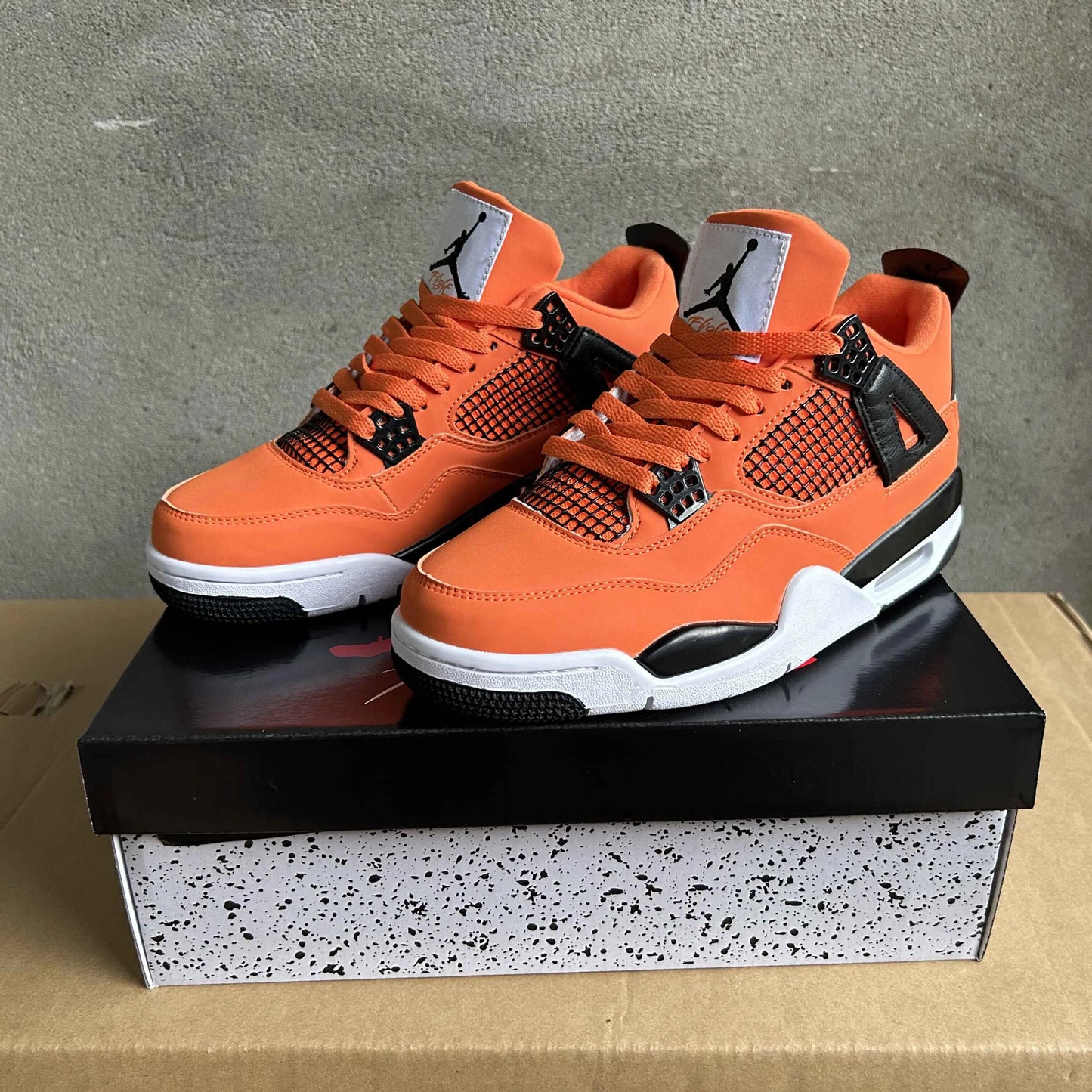 Aj 4 Total Orange Shoes Men'S Sneakers – Nk0004180