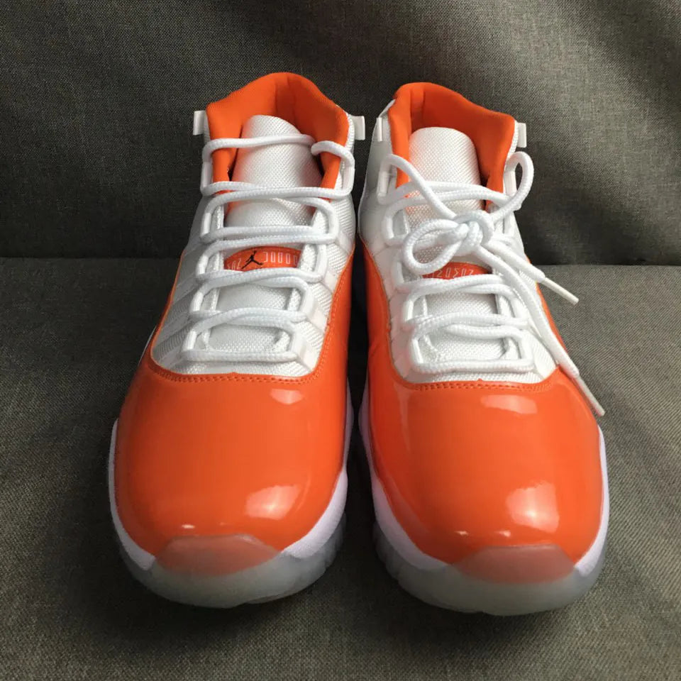 [Premium] Aj 11 White Orange Shoes Men'S Sneakers – Nk0004210